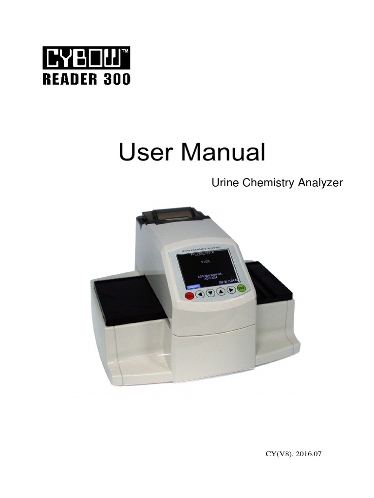 User Manual for CYBOW Urine Analyzer | PDF | Technology & Engineering