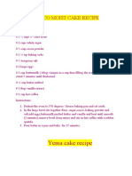 Choco Moist Cake Recipe