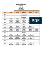 Marcelino Fule Memorial College: Alaminos, Laguna S. Y. 2022 - 2023 Class Schedule Grade 9 - Socrates