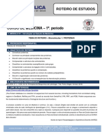 Roteiro de Estudos - Morfofuncional - 1º P - Biomoléculas 1 PROTEÍNAS 2021 - II