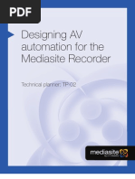 Download Designing AV Automation for the Mediasite Rich Media Recorder by johnemeryisi SN58834744 doc pdf