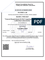 Matrix Lab: Has Been Assessed and Accredited in Accordance With The Standard