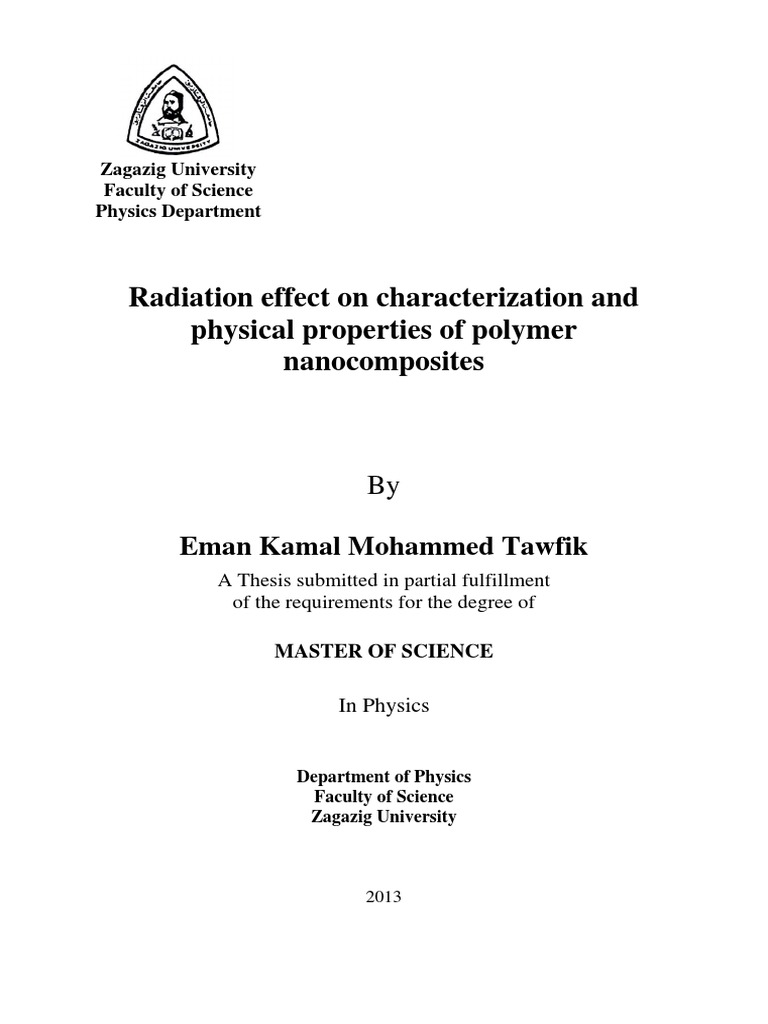 Radiation Effect On Characterization and Physical Properties of Polymer ...