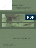Entrepreneur Guide Biotech Startup