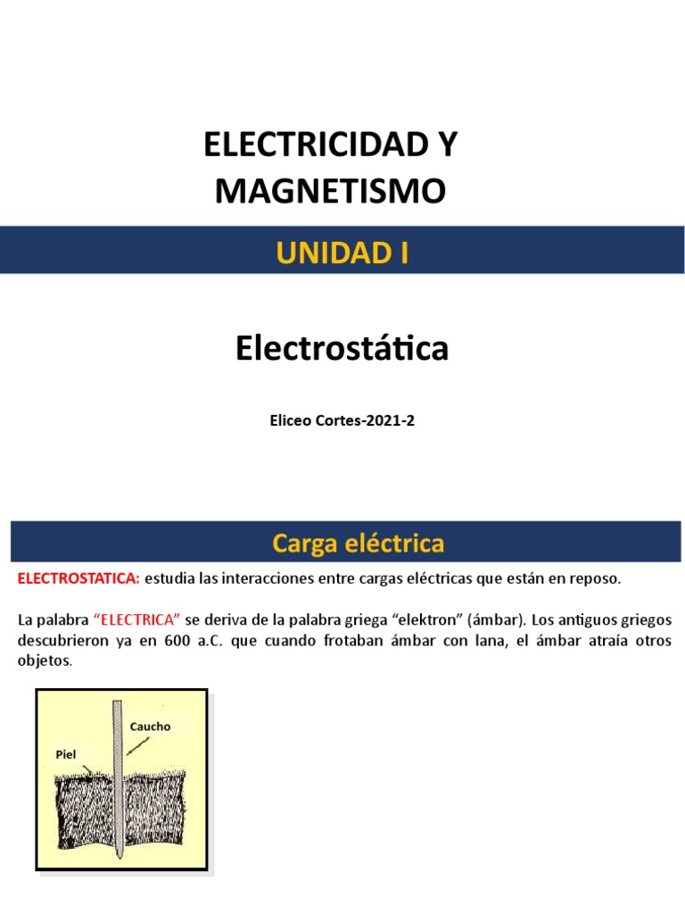Propiedades de La Carga Electrica PDF Electrostática Carga eléctrica