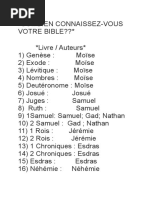 Quiz biblique : 2000 questions et réponses | PDF | Arts du langage et ...