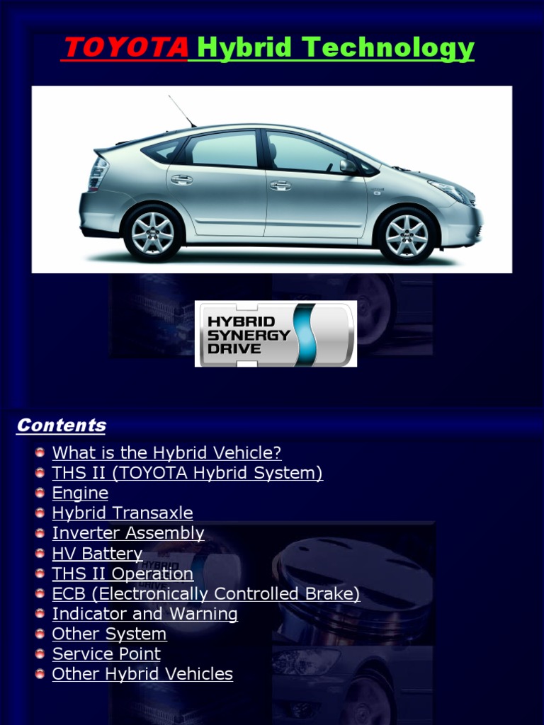 Toyota THS II Hybrid System Overview | PDF