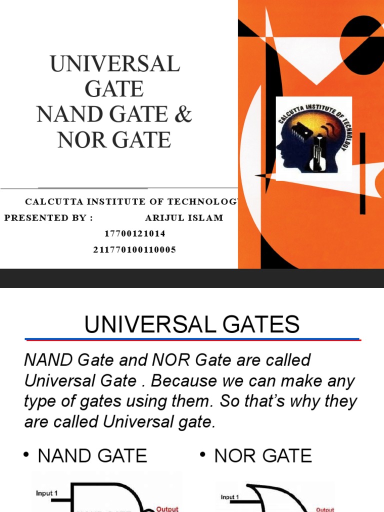 Universal Logic Gates Explained | PDF | Logic Gate | Design