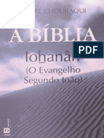 Resumo A Biblia Iohanan o Evangelho Segundo Joao Andre Chouraqui