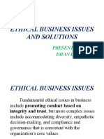 Ethical Business Issues and Solutions