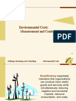 Environmental Costs: Measurement and Control