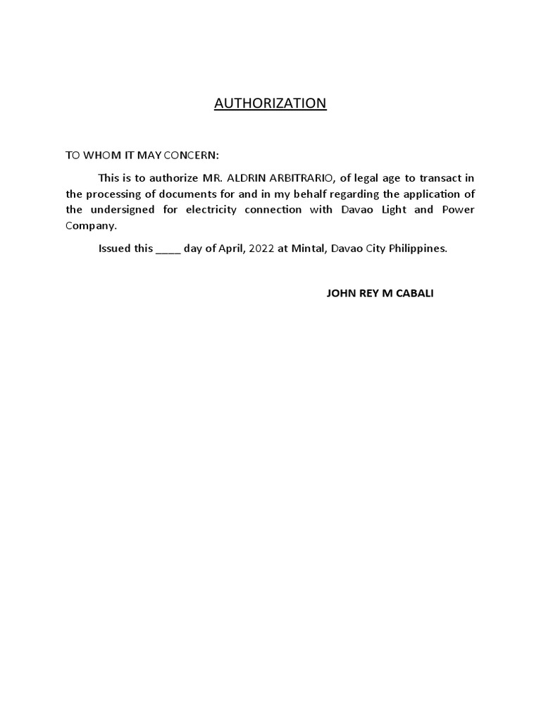 Auhorization | PDF