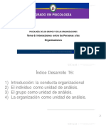 Tema 6. Interacciones Entre Personas y Organizaciones