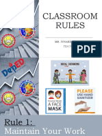 Classroom Rules: Mr. Junard P. Ceniza
