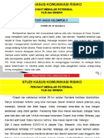 Tugas Komunikasi Resiko Kelompok II - Covid 19 Di Gandaria