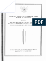 Perbup Tanbu 36 THN 2012 Susunan Organisasi Dan Tata Kerja Unit Pelaksana Teknis Dinas