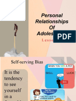 Personal Relationships of Adolescents: Lesson 9