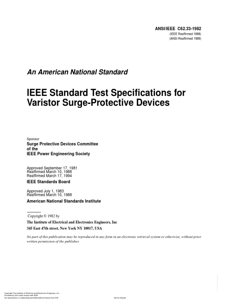 Ansi ieee c62 33 1982 pdf electrical impedance alternating current