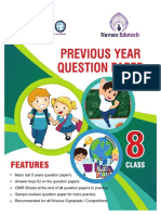 GRADE 8 Previous Year Question Papers