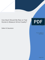 How Much Should We Rely On Test Scores To Measure School Quality