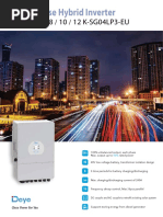 Deye 12kW Hybrid Inverter Datasheet | PDF | Alternating Current ...