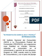 Mi Presentación Sobre El INCO y PROFECO - González - Gámez - Cinthya - Fabiola