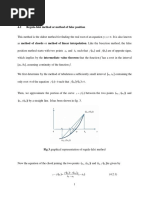 4.2 Regula-Falsi Method or Method of False Position