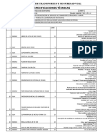 Especificaciones Técnicas 2019 Utiles