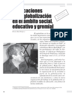Mejía (2004) Implicaciones de La Globalización en El Ámbito Social, Educacional y Gremial