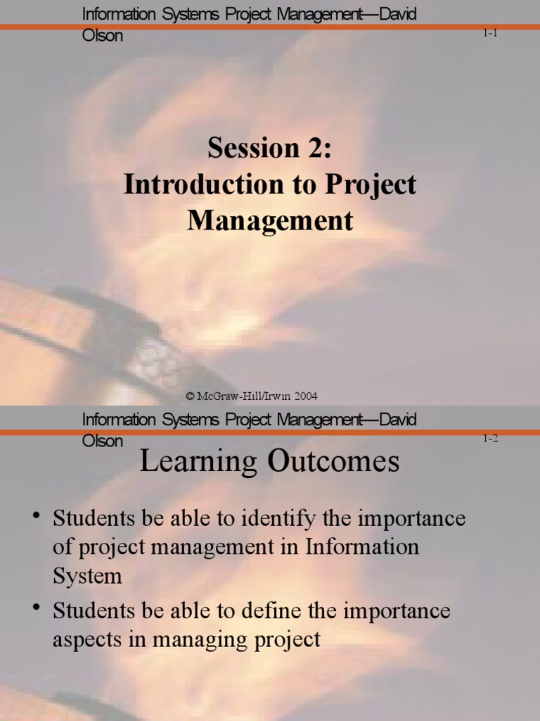 Good For Week 3 Session 2 Introduction To Project Management ...