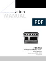 Installation guide for professional freestanding ranges and built-in rangetops