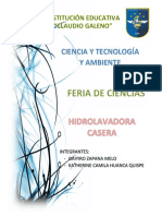 Hidrolavadora Casera - Cuaderno de Campo