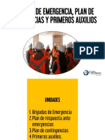 Brigadas Emergencia, Plan Contingencia y Primeros Auxilios