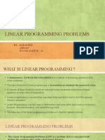 Linear Programming Problems