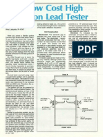 Tension Lead Tester: A Low Cost High