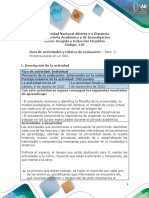 Guía de Actividades y Rúbrica de Evaluación - Unidad 1 - Paso 2 - Primeros Pasos en Un Foro