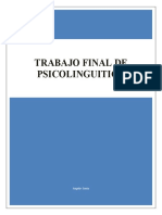 Trabajo EXAMEN FINAL Psicolinguistica