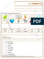 Video Zone Alphabet Song Worksheet 1