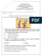 Atividade sobre orações coordenadas