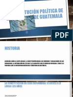 Historia y reformas de la Constitución Política de Guatemala