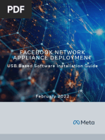 Facebook Network Appliance Deployment: USB Based Software Installation Guide