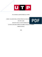 Proyecto de Trabajo Final de Relaciones Públicas en Ciencias de La Comunicación Ciclo X Universidad Tecnológica Del Perú (UTP)
