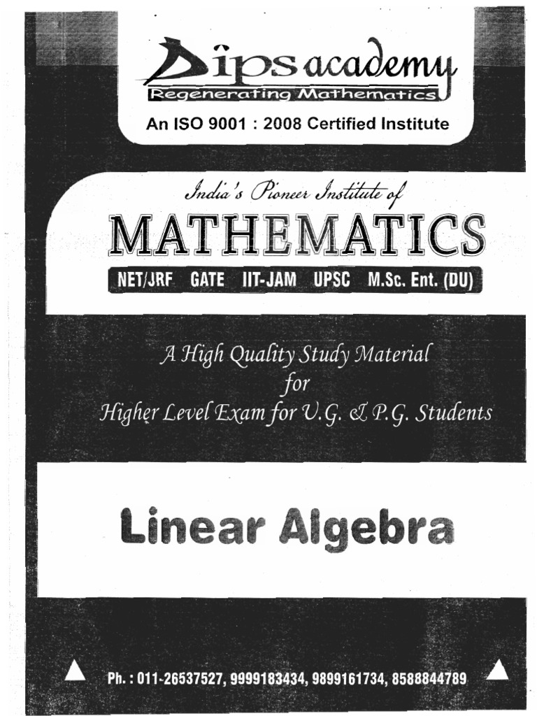 Linear Algebra | PDF