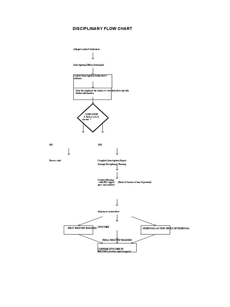 HRDisciplinaryFlowChart PDF
