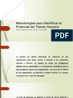 Metodologías para Identificar El Potencial Del Talento Humano