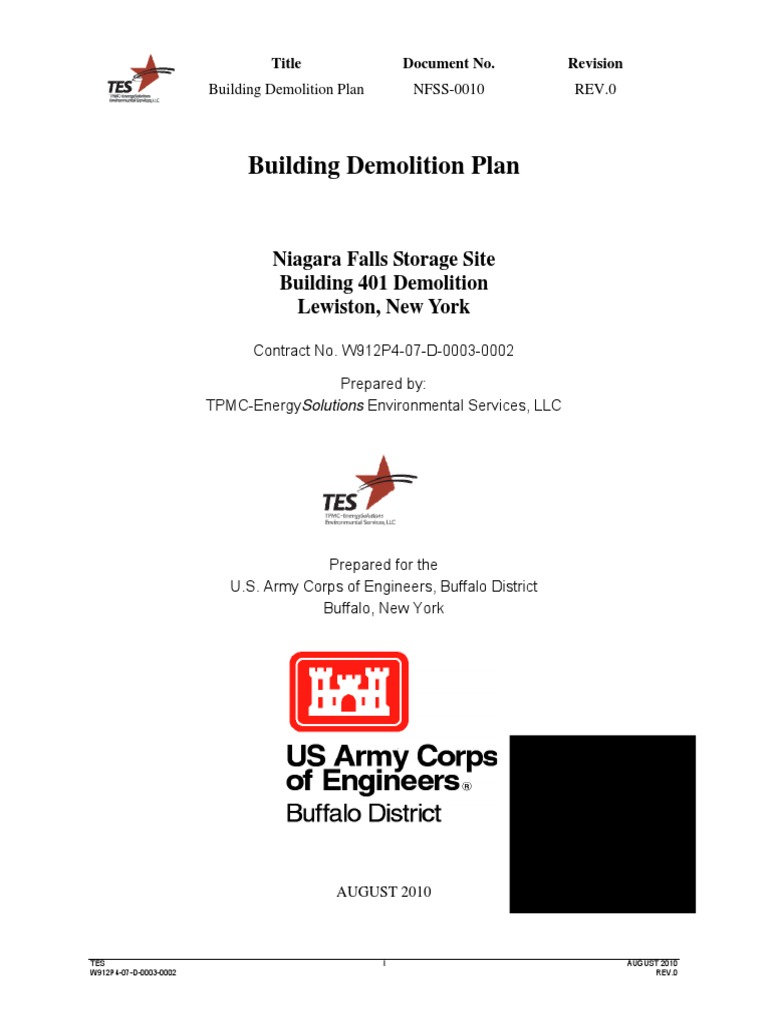 Niagara Falls Building Demolition Plan | PDF | Demolition | Personal ...
