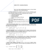 Programming Fundamentals I 18-19 - Laboratory Sessions Lab Exam - Group A1 Description