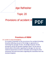 Provisions of Accident Manual