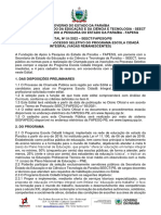 Edital #51.2022 Seect - Fapesq - PB Equipe Técnica Escola Cidadã Integral Vagas Remanescentes