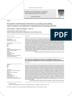 Perceptions of Professionals Interested in Accounting and Auditing About Acceptance and Adaptation of Global Financial Reporting Standards